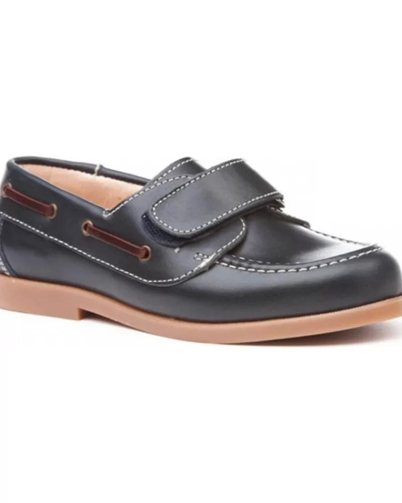 Boy ANGELITOS Boat Shoes-Boy Boat Shoes Nautico Piel 351 Marino