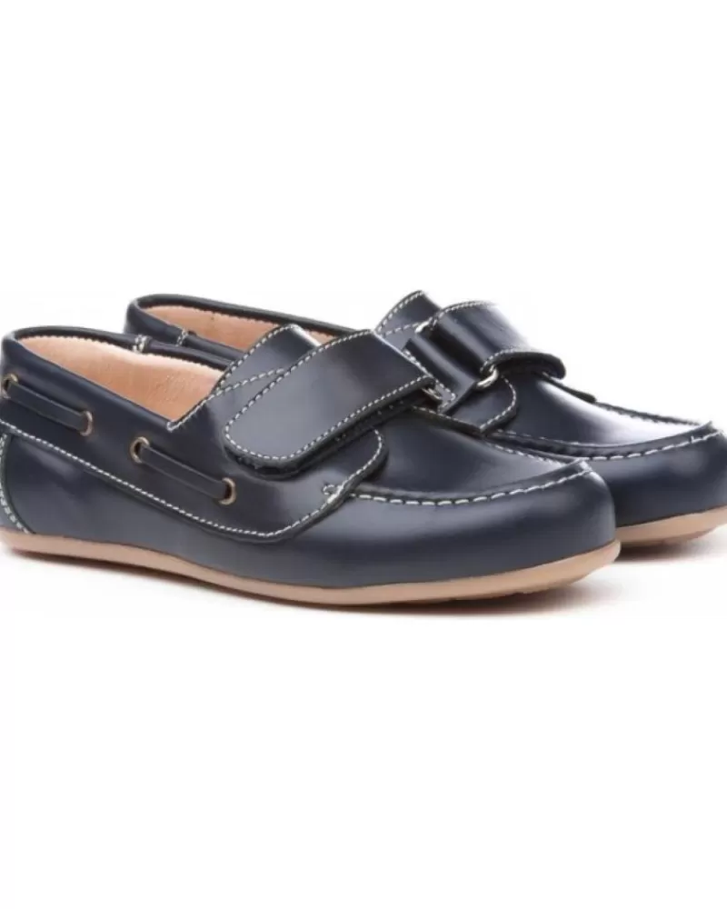 Boy ANGELITOS Boat Shoes-Boy Boat Shoes Nautico Piel 353 Marino