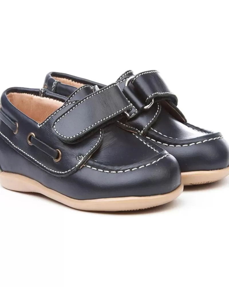Boy ANGELITOS Boat Shoes-Boy Boat Shoes Nautico Piel 354 Marino
