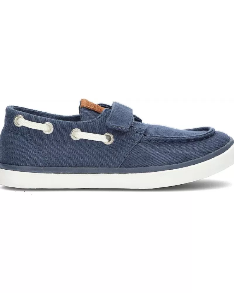 Boy GIOSEPPO Boat Shoes-Boy Boat Shoes Nauticos Cowens 40324 Navy