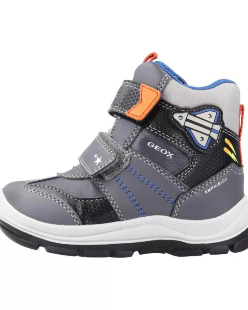Boy GEOX Boots-Boy Boots B Flanfil Boy B Abx Gris