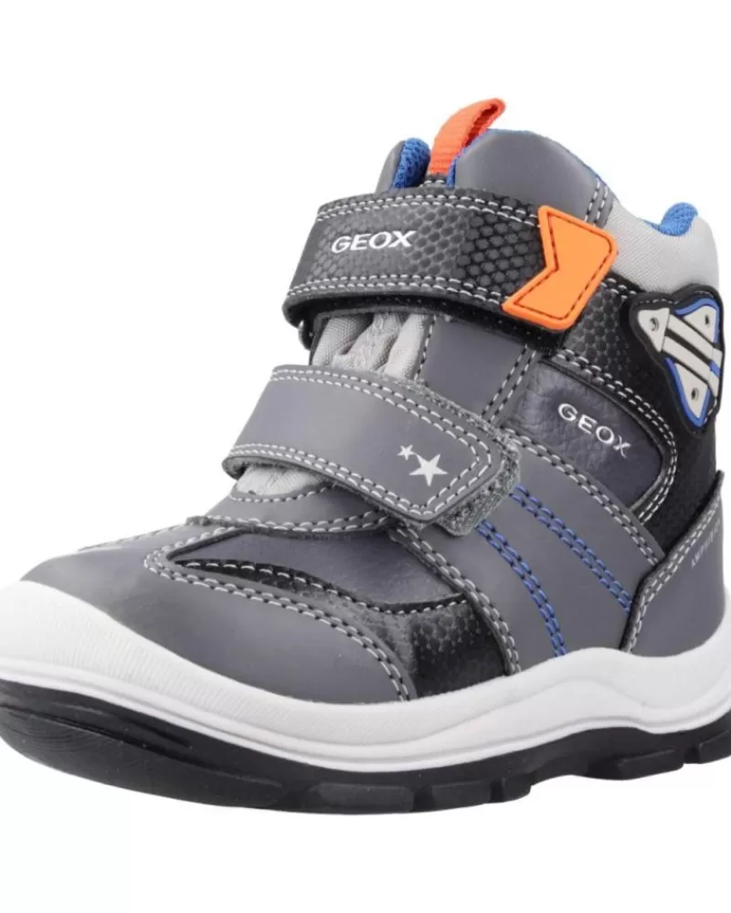 Boy GEOX Boots-Boy Boots B Flanfil Boy B Abx Gris