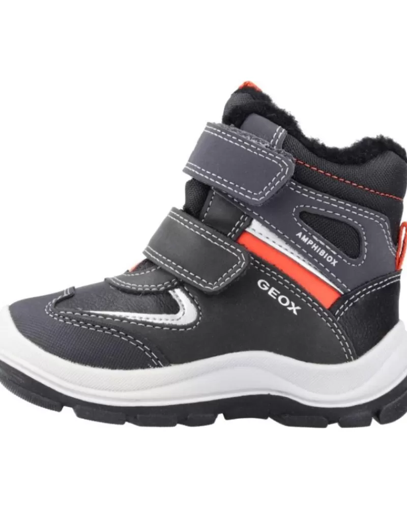 Boy GEOX Boots-Boy Boots B Flanfil Boy B Abx Negro