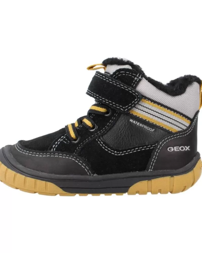 Boy GEOX Boots-Boy Boots B Omar Boy Wpf Negro