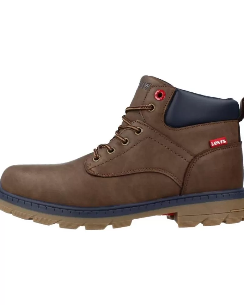 Boy LEVIS Boots-Boy Boots Jax Plus Marron