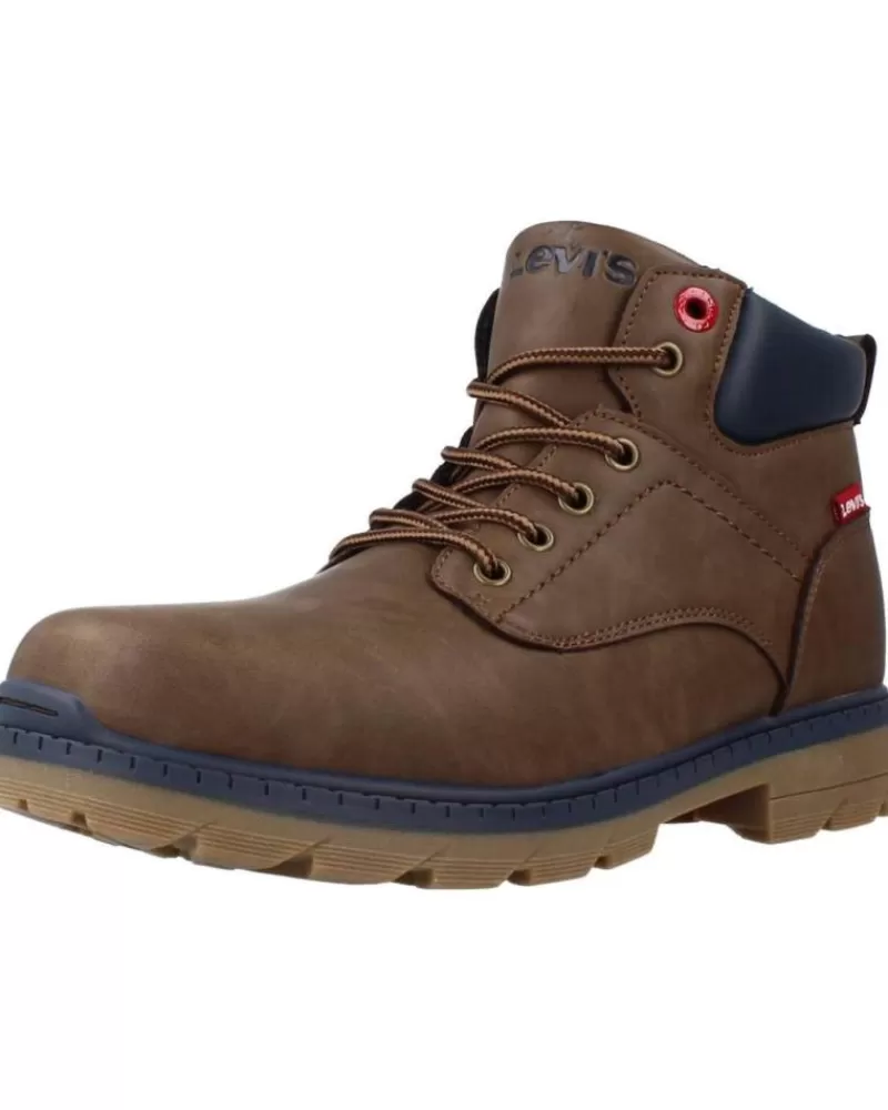 Boy LEVIS Boots-Boy Boots Jax Plus Marron
