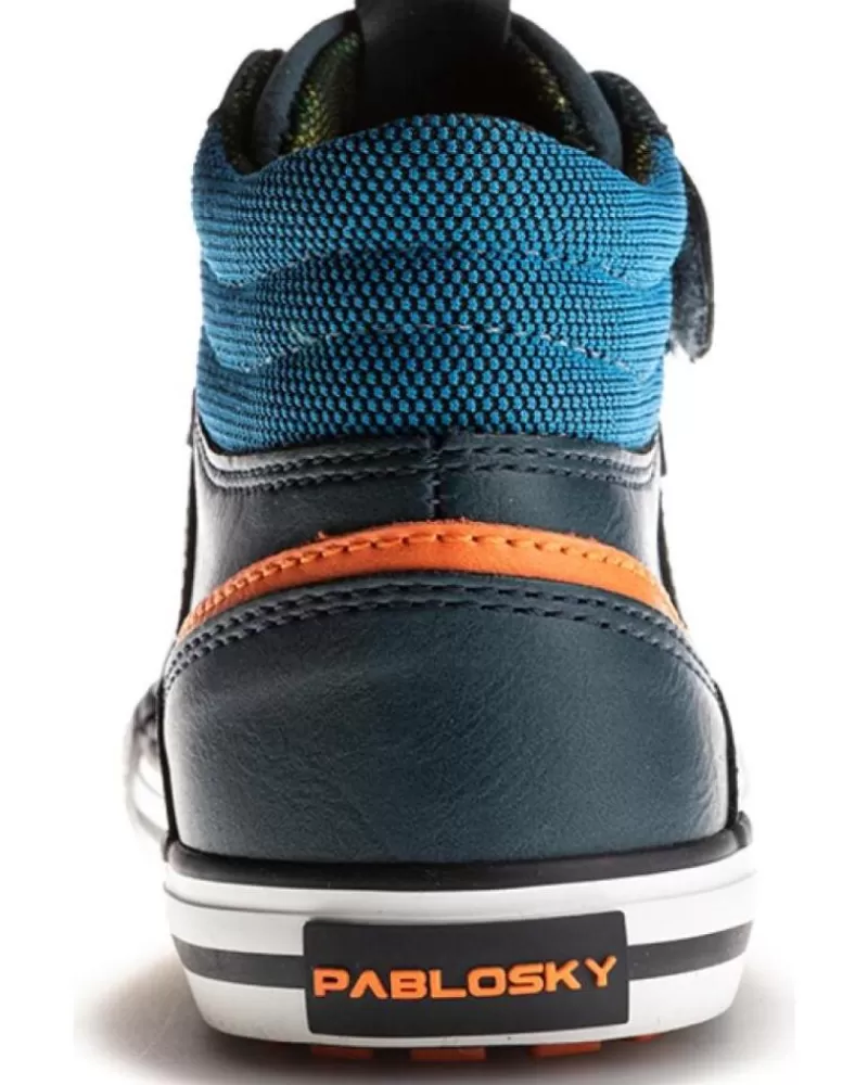 Boy PABLOSKY Boots-Boy Boots Bota Cierre De Velcro Puntera Reforzada P U Petroleo