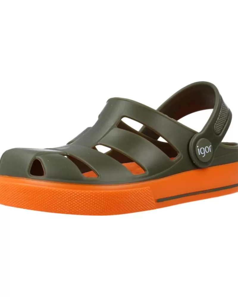 Boy IGOR Clogs-Boy Clogs S10284 Verde
