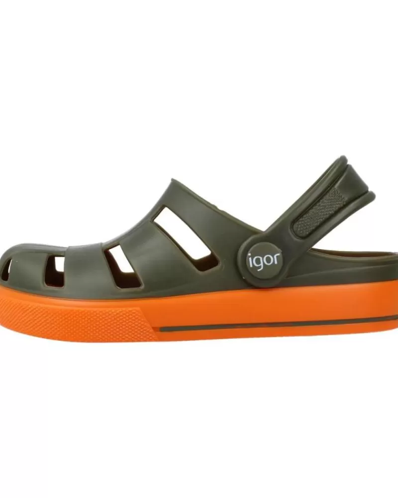 Boy IGOR Clogs-Boy Clogs S10284 Verde