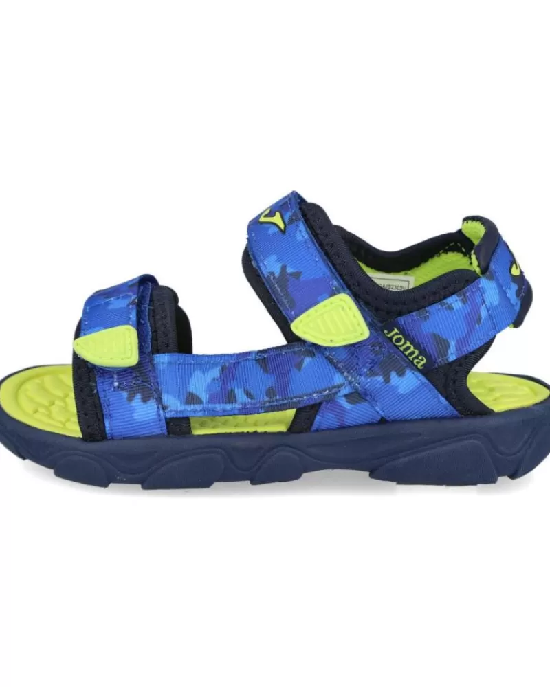 Boy JOMA Flip Flops-Boy Flip Flops Mdboat-Jr Sandalias Playa Nino Azul