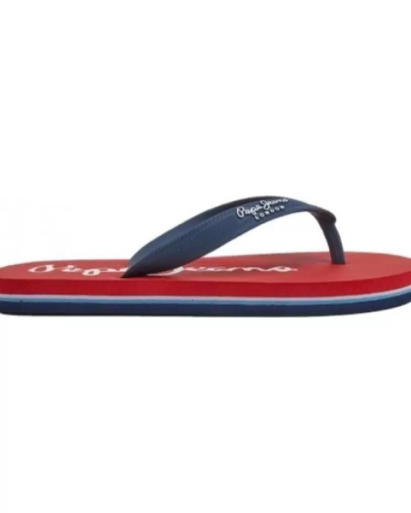 Boy PEPE JEANS Flip Flops-Boy Flip Flops Chancla Dedo Bay Beach Rojo