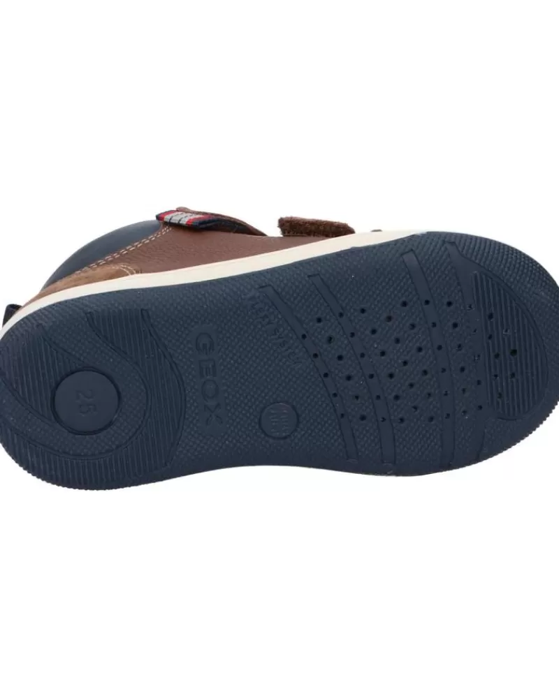 Boy GEOX Shoes-Boy B261Lc 04622 B New Flick Boy C0947 Brown-Navy