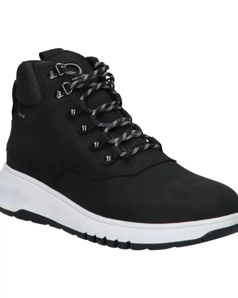 Boy GEOX Mid Boots-Boy D04Laa 076Fu D Aerantis C9999 Black
