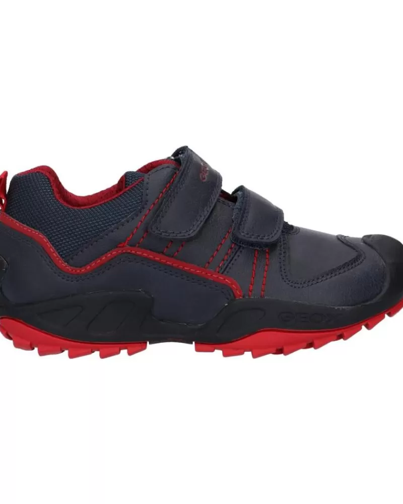 Boy GEOX Shoes-Boy J041Va 0Mefu J New Savage C0735 Navy-Red