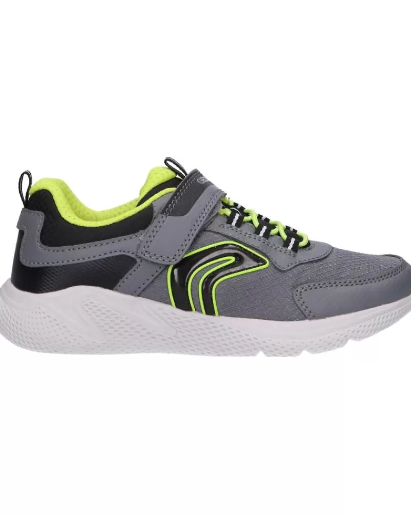 Boy GEOX Sports Shoes-Boy J25Gbb 0Fufe J Sprintye Boy C0666 Grey-Lime