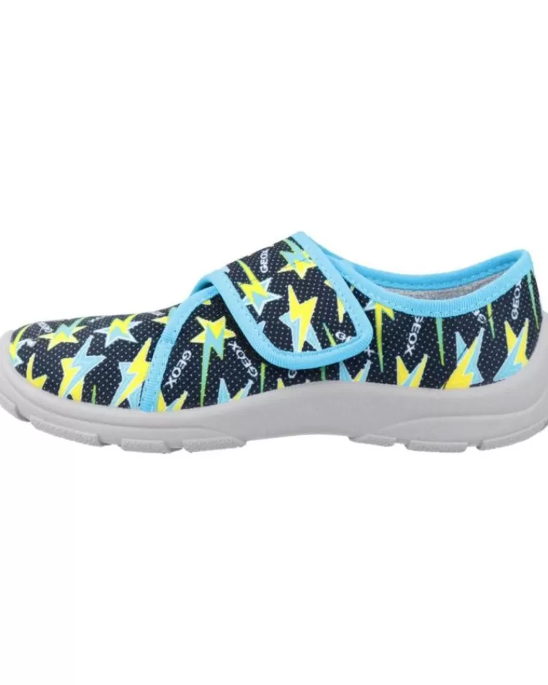 Boy GEOX House Slipers-Boy House Slipers J Nymel Boy Negro