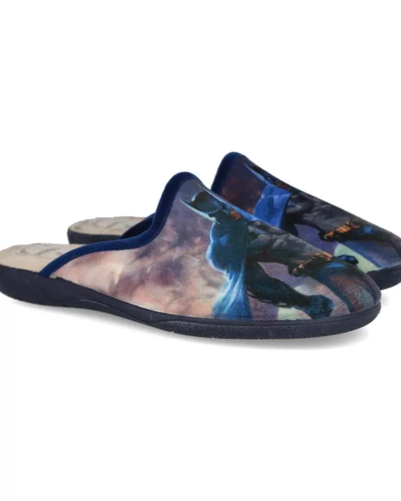 Boy L&R SHOES House Slipers-Boy House Slipers L&R Shoes Lr Shoes 355187 Zapatillas De Casa Nin Azul