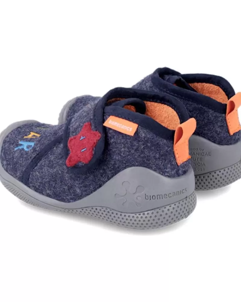 Boy OTRAS MARCAS House Slipers-Boy House Slipers Zapatilla Andar Por Casa Azul Marino Fieltro
