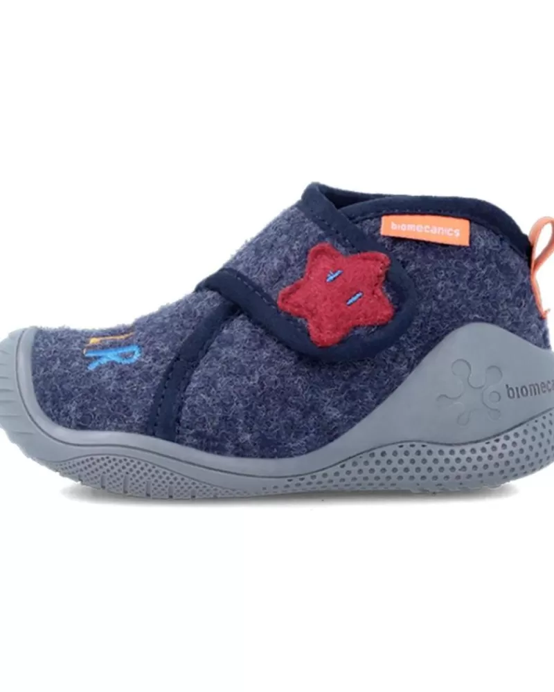 Boy OTRAS MARCAS House Slipers-Boy House Slipers Zapatilla Andar Por Casa Azul Marino Fieltro