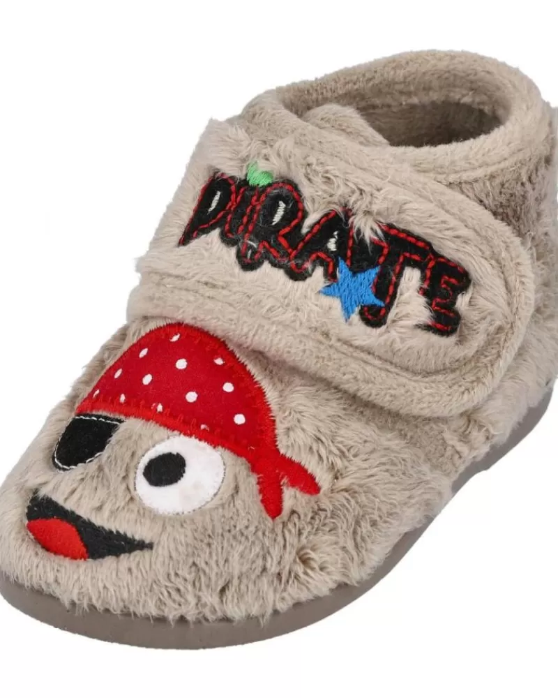 Boy VUL-LADI House Slipers-Boy House Slipers 5109-123 Zapatillas De Casa Ni Taupe