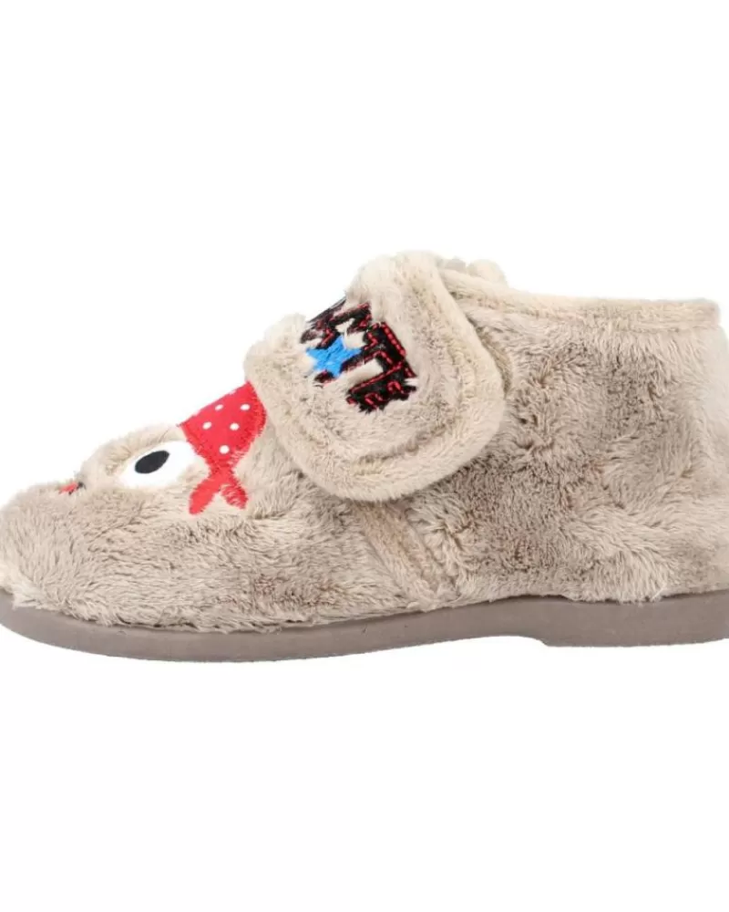 Boy VUL-LADI House Slipers-Boy House Slipers 5109 123 Marron