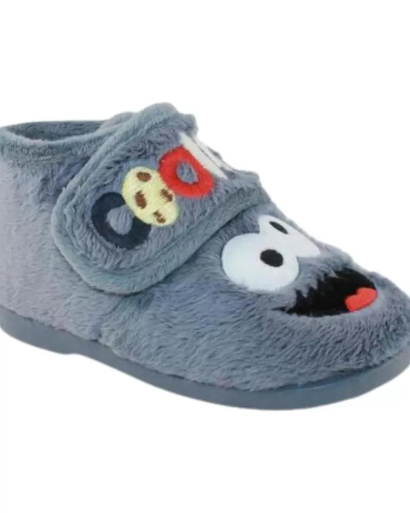 Boy VUL-LADI House Slipers-Boy House Slipers Zapatillas De Casa Vul Ladi Gris
