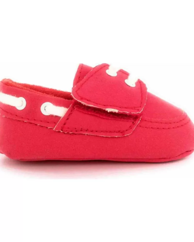 Boy COLORES Boat Shoes-Boy Infant Bebe 121310 Rojo