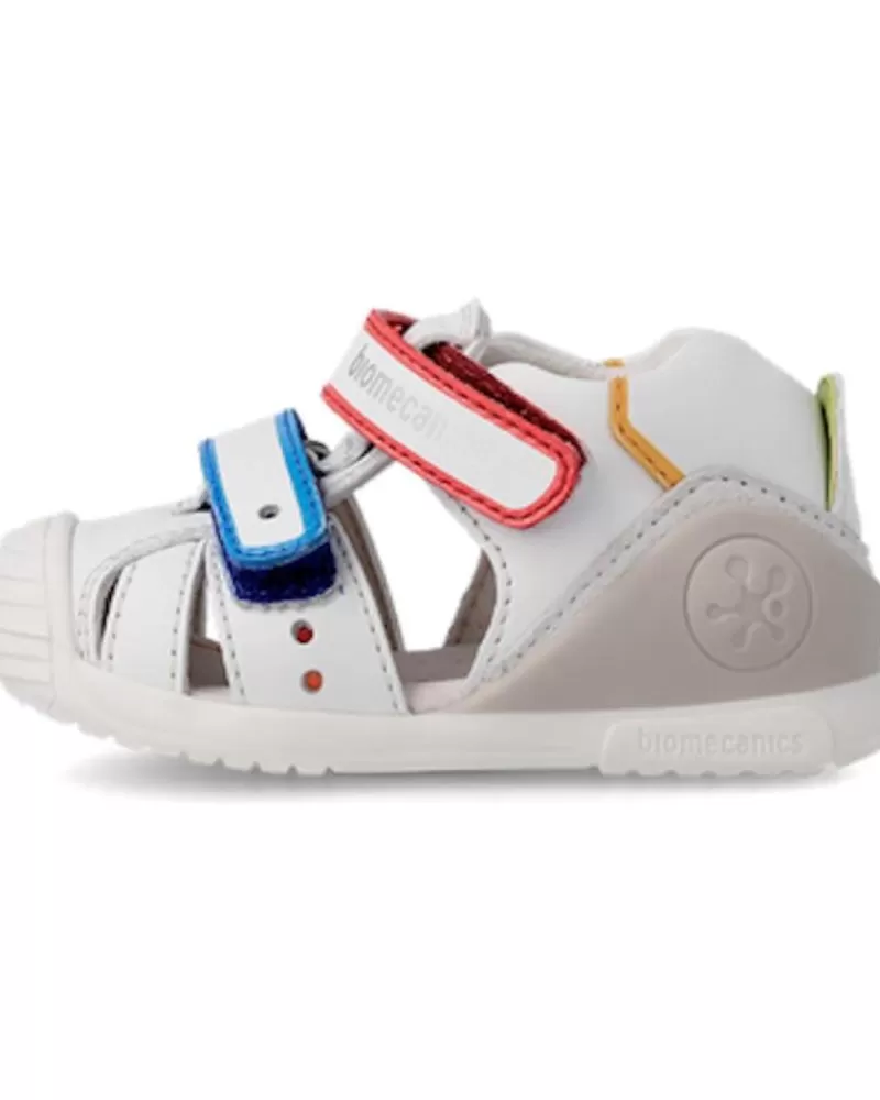Boy BIOMECANICS Infant-Boy Infant Otras Marcas Sandalia Primeros Pasos Piel Blanco Sauvage