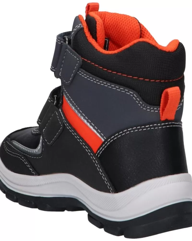 Boy GEOX Mid Boots-Boy Mid Boots B044Hb 050Fu B Flanfil Boy B Wpf C0038 Black-Orange