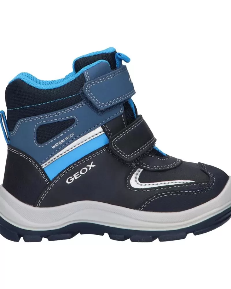Boy GEOX Mid Boots-Boy Mid Boots B044Hb 050Fu B Flanfil C4231 Navy-Sky