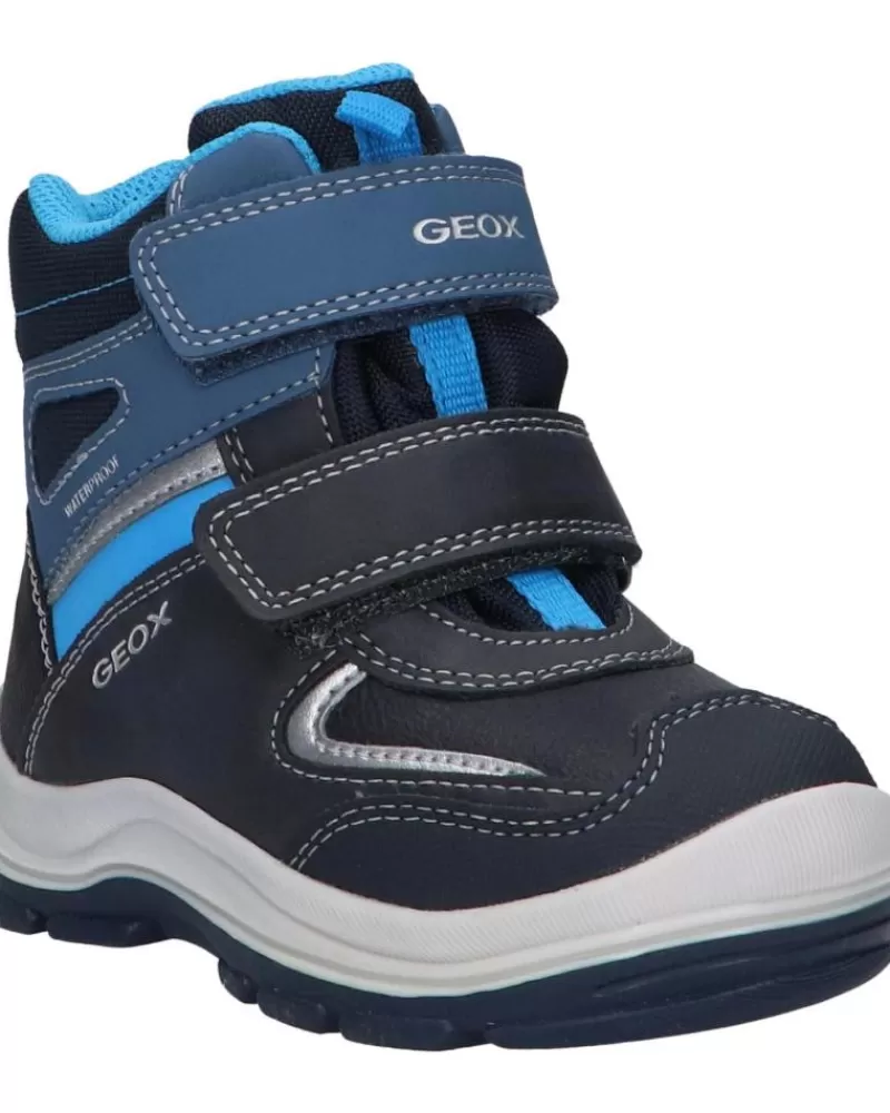 Boy GEOX Mid Boots-Boy Mid Boots B044Hb 050Fu B Flanfil C4231 Navy-Sky