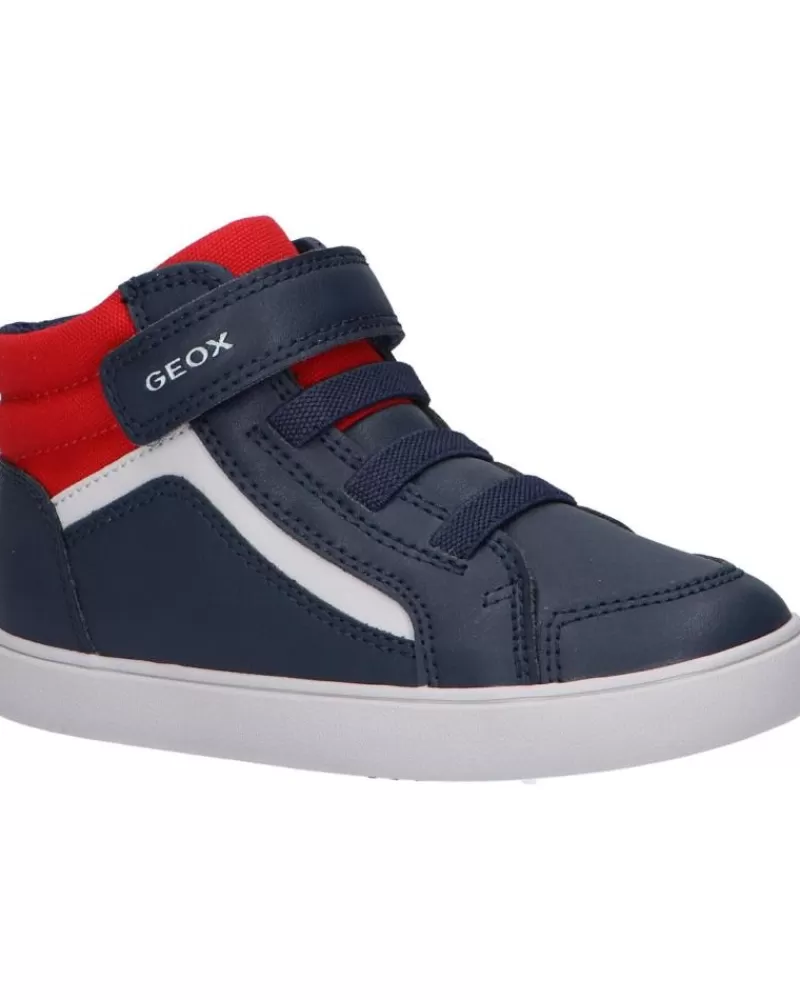 Boy GEOX Sports Shoes-Boy Mid Boots B361Nd 05410 B Gisli C0735 Navy-Red