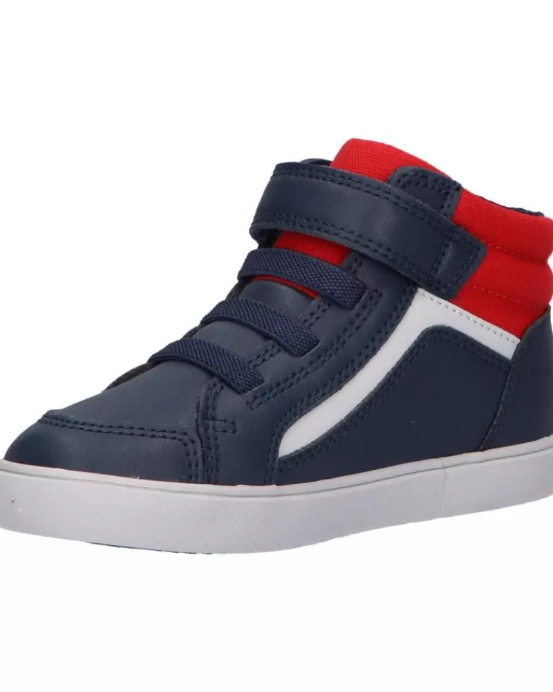 Boy GEOX Sports Shoes-Boy Mid Boots B361Nd 05410 B Gisli C0735 Navy-Red