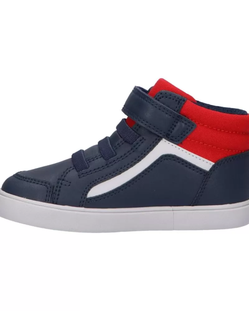 Boy GEOX Sports Shoes-Boy Mid Boots B361Nd 05410 B Gisli C0735 Navy-Red