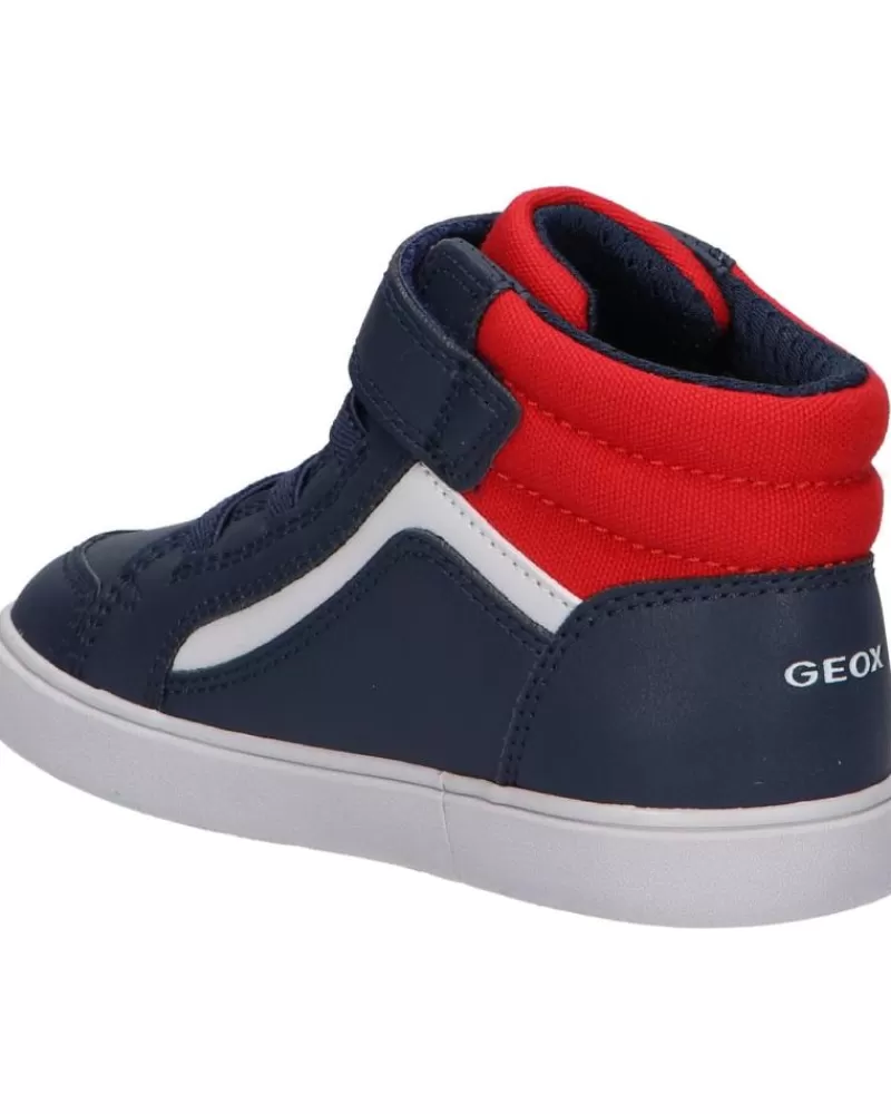 Boy GEOX Sports Shoes-Boy Mid Boots B361Nd 05410 B Gisli C0735 Navy-Red