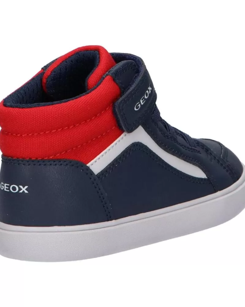 Boy GEOX Sports Shoes-Boy Mid Boots B361Nd 05410 B Gisli C0735 Navy-Red