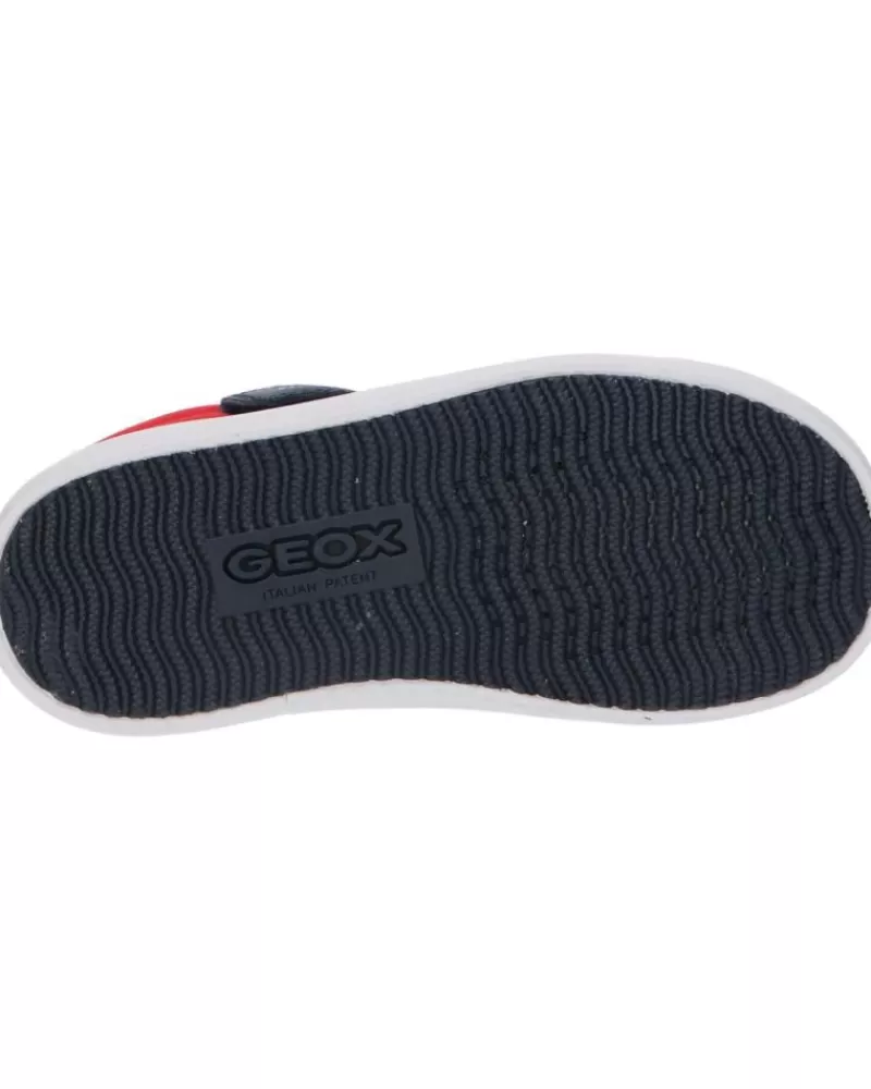 Boy GEOX Sports Shoes-Boy Mid Boots B361Nd 05410 B Gisli C0735 Navy-Red