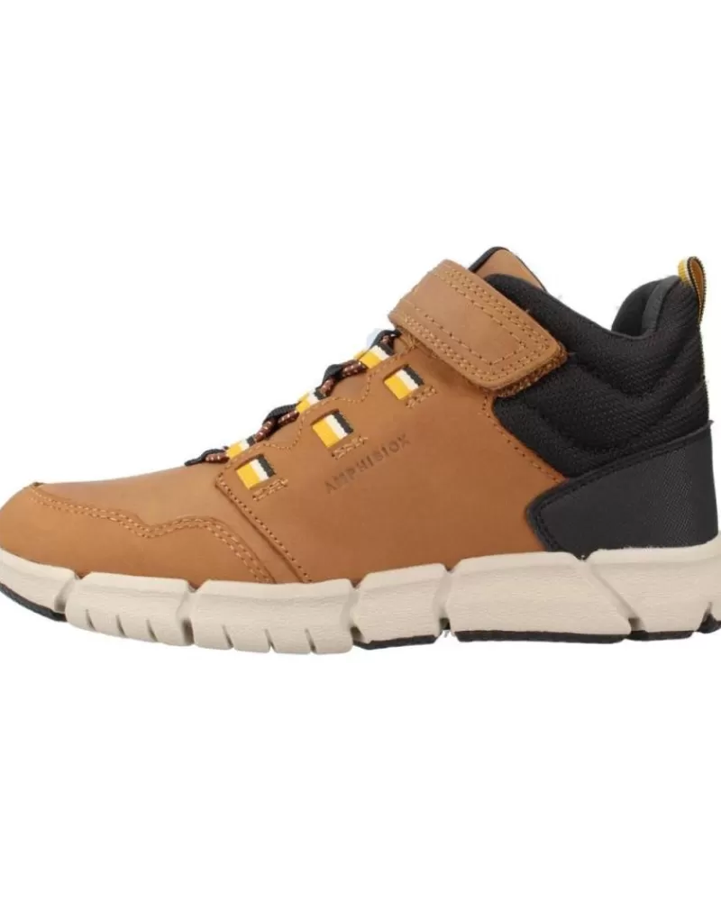 Boy GEOX Boots-Boy Mid Boots J Flexyper B Marron