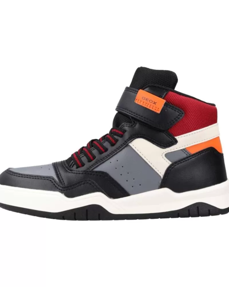 Boy GEOX Sports Shoes-Boy Mid Boots J Perth B F Gris