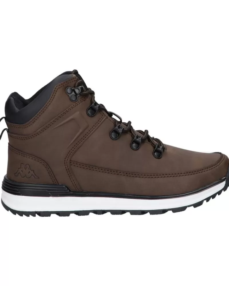 Boy KAPPA Sports Shoes-Boy Mid Boots 35197Lw Astos Jr Lace B73 Brown Dk-Black