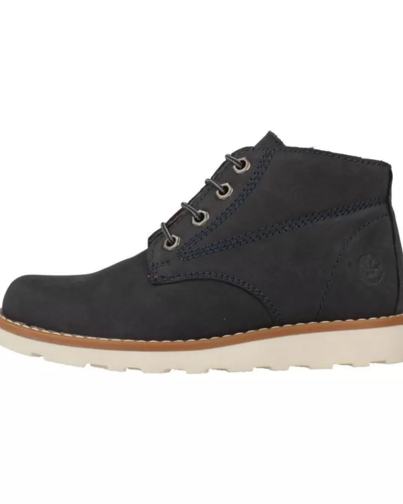 Boy LUMBERJACK Mid Boots-Boy Mid Boots Rumble 19401 Azul