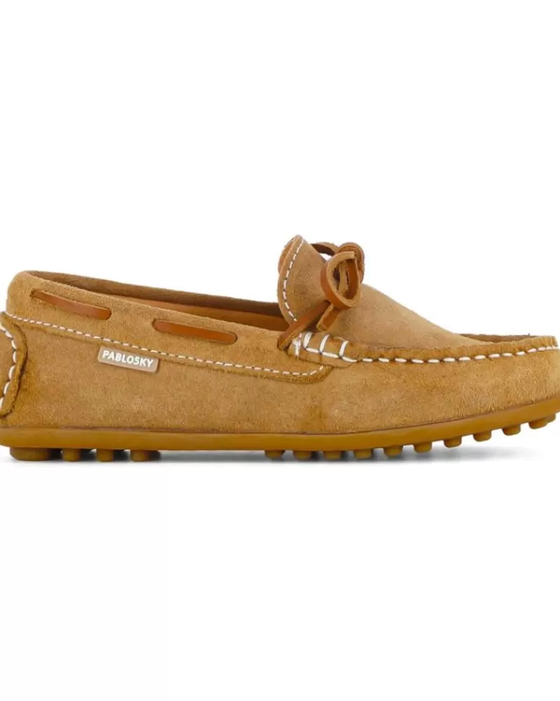 Boy PABLOSKY Moccasins-Boy Mocasines Mocasin Serraje Taupe