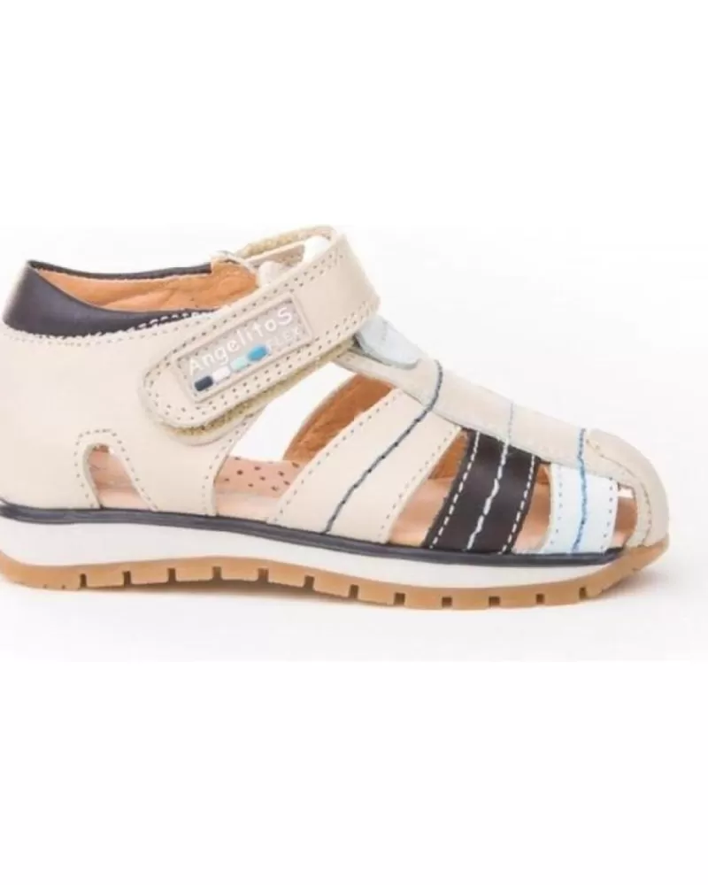 Boy ANGELITOS Sandals-Boy Sandals Sandalias 450 Sandalia Blanco
