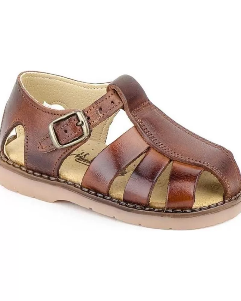 Boy COLORES Sandals-Boy Sandals Sandalias 013129 Marron