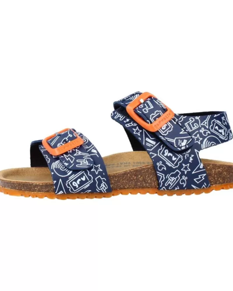 Boy GARVALIN Sandals-Boy Sandals 212661 Azul