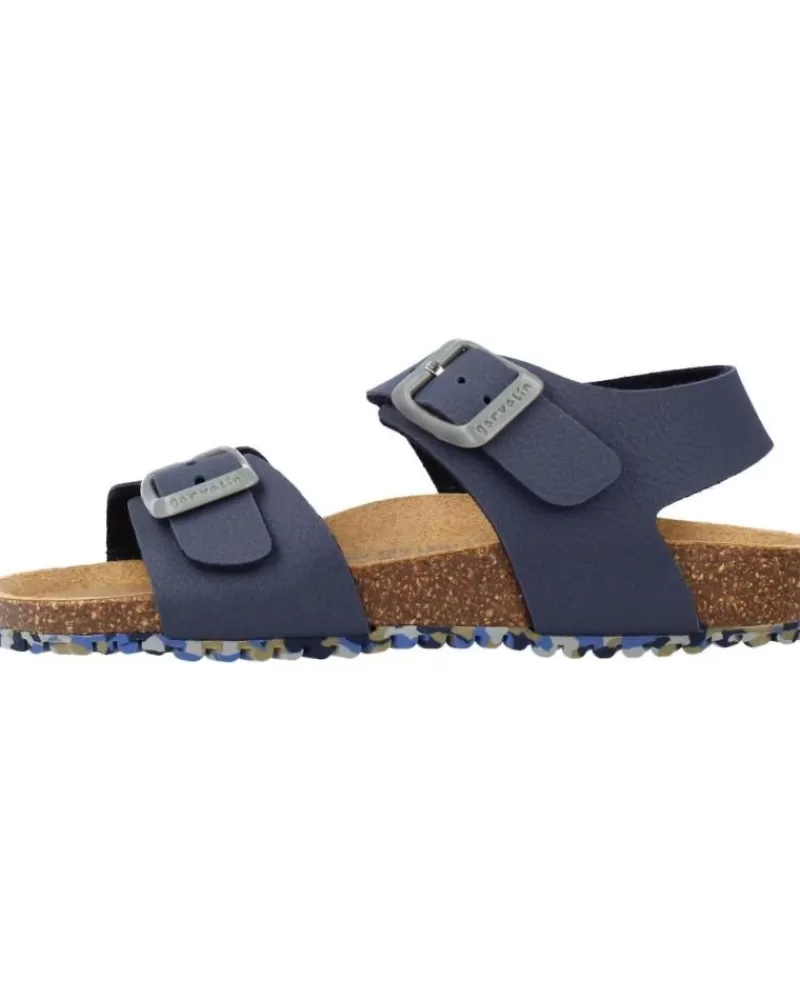 Boy GARVALIN Sandals-Boy Sandals 212663 Azul