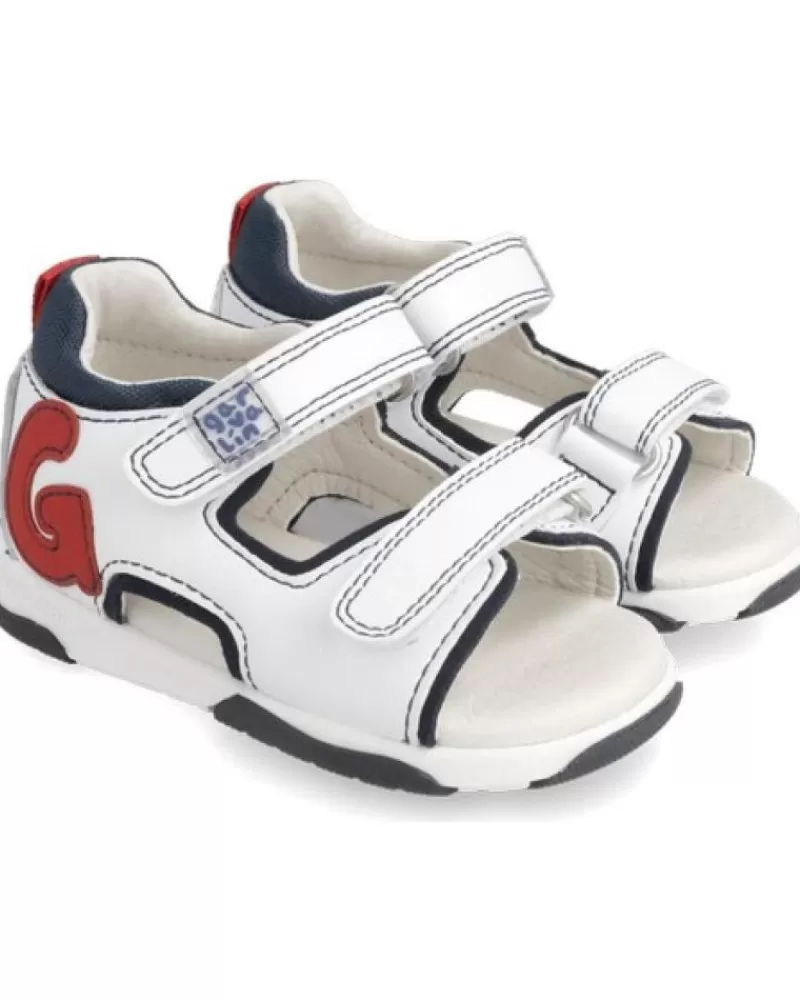Boy GARVALIN Sandals-Boy Sandals Sauvage Blanco