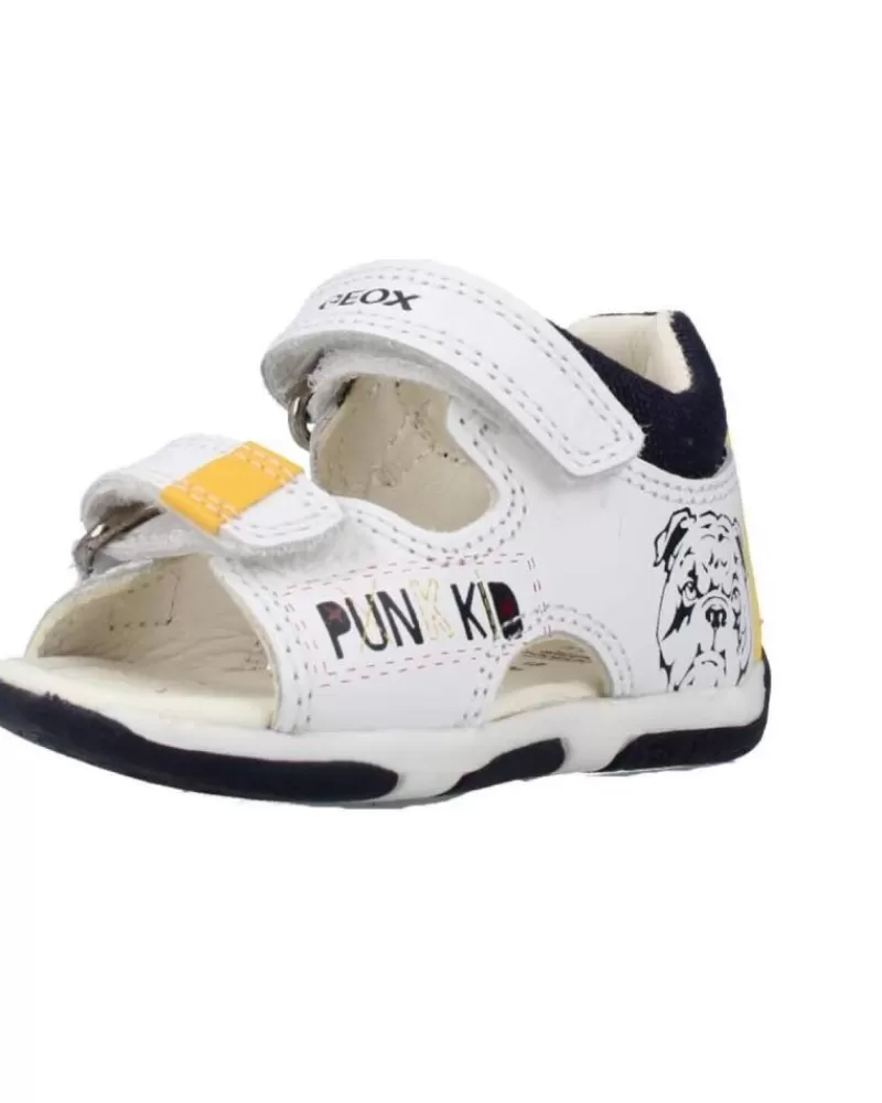 Boy GEOX Sandals-Boy Sandals B Sandal Tapuz Boy C Blanco