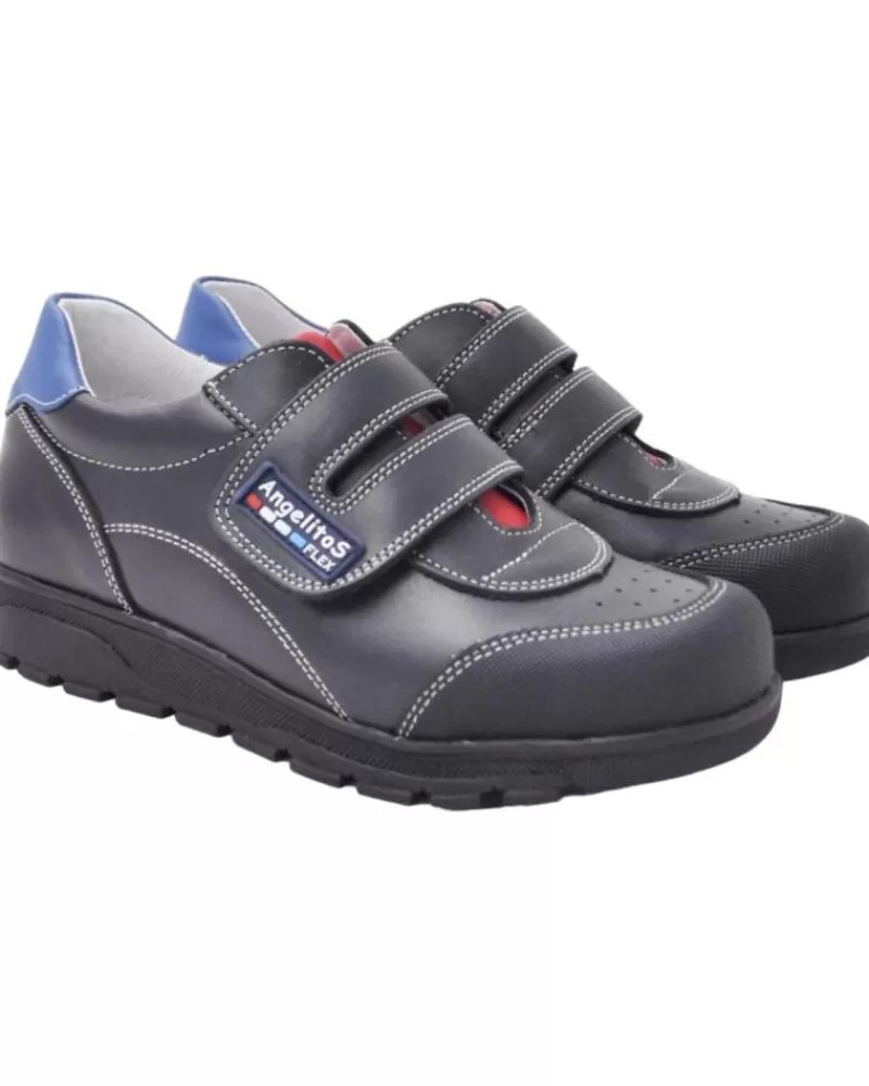 Boy ANGELITOS Shoes-Boy Shoes Deportivo Escolar Piel 903 Marino