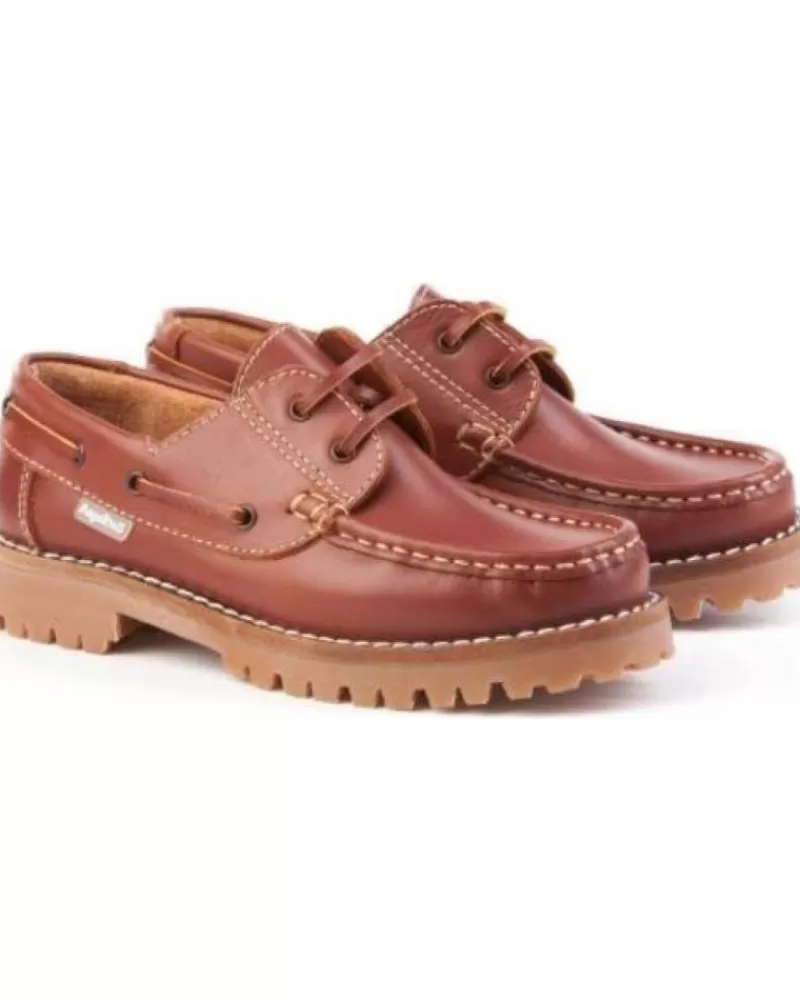 Boy ANGELITOS Boat Shoes-Boy Shoes Nautico Cordon 805 Varios 19696 Marron